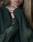 NIAMH - OLIVE Oversized Knit Sweater