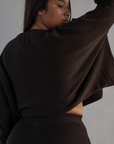 NIAS - CHOCOLATE Crop Sweater