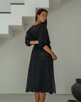 FLORENCE - BLACK Broderie Dress