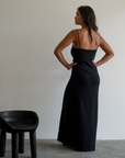 YVONNE - BLACK Knit Maxi