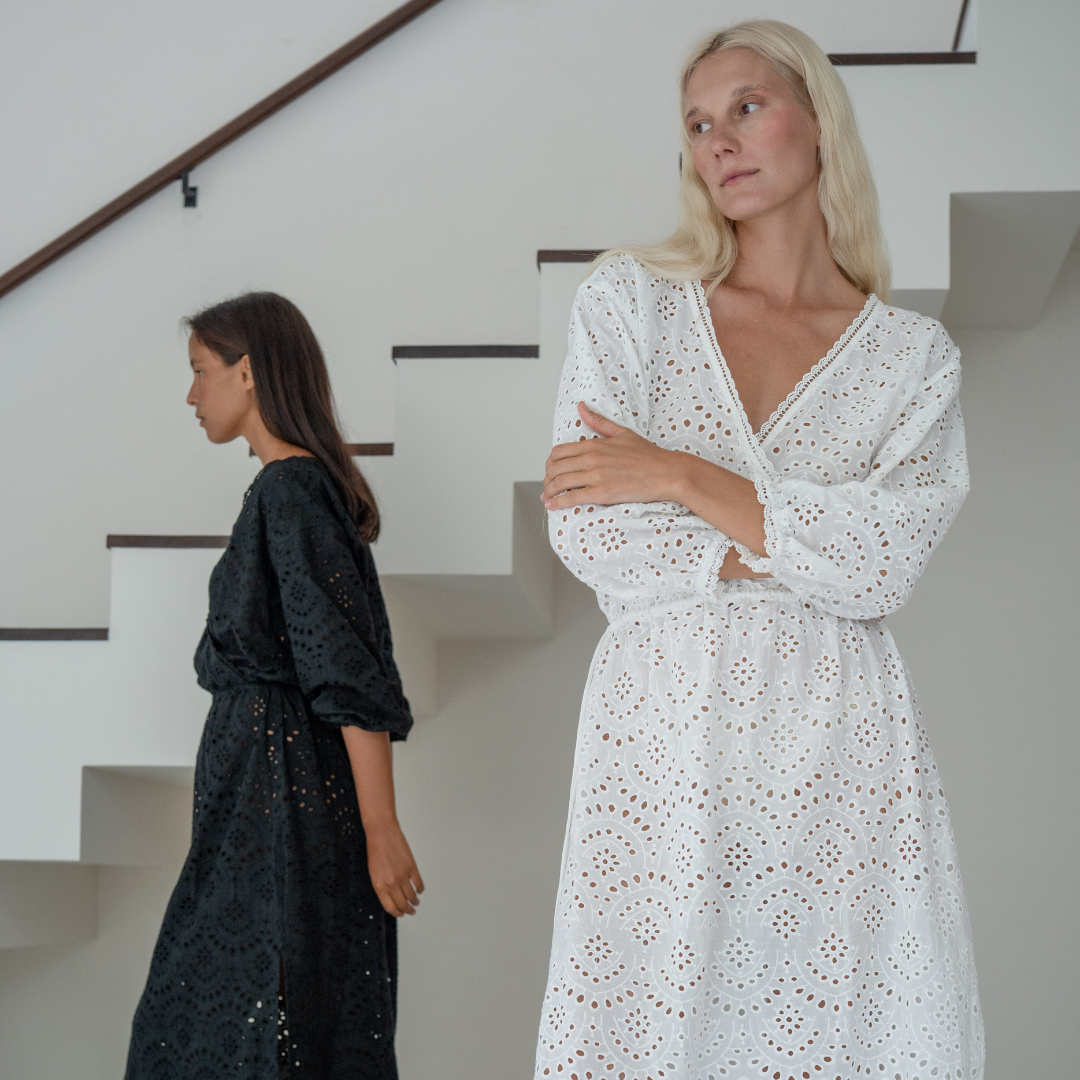 FLORENCE - WHITE Broderie Dress