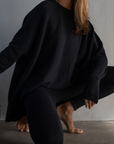 NIAMH - BLACK Oversized Knit Sweater