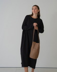 JANE - BLACK Jersey Dress