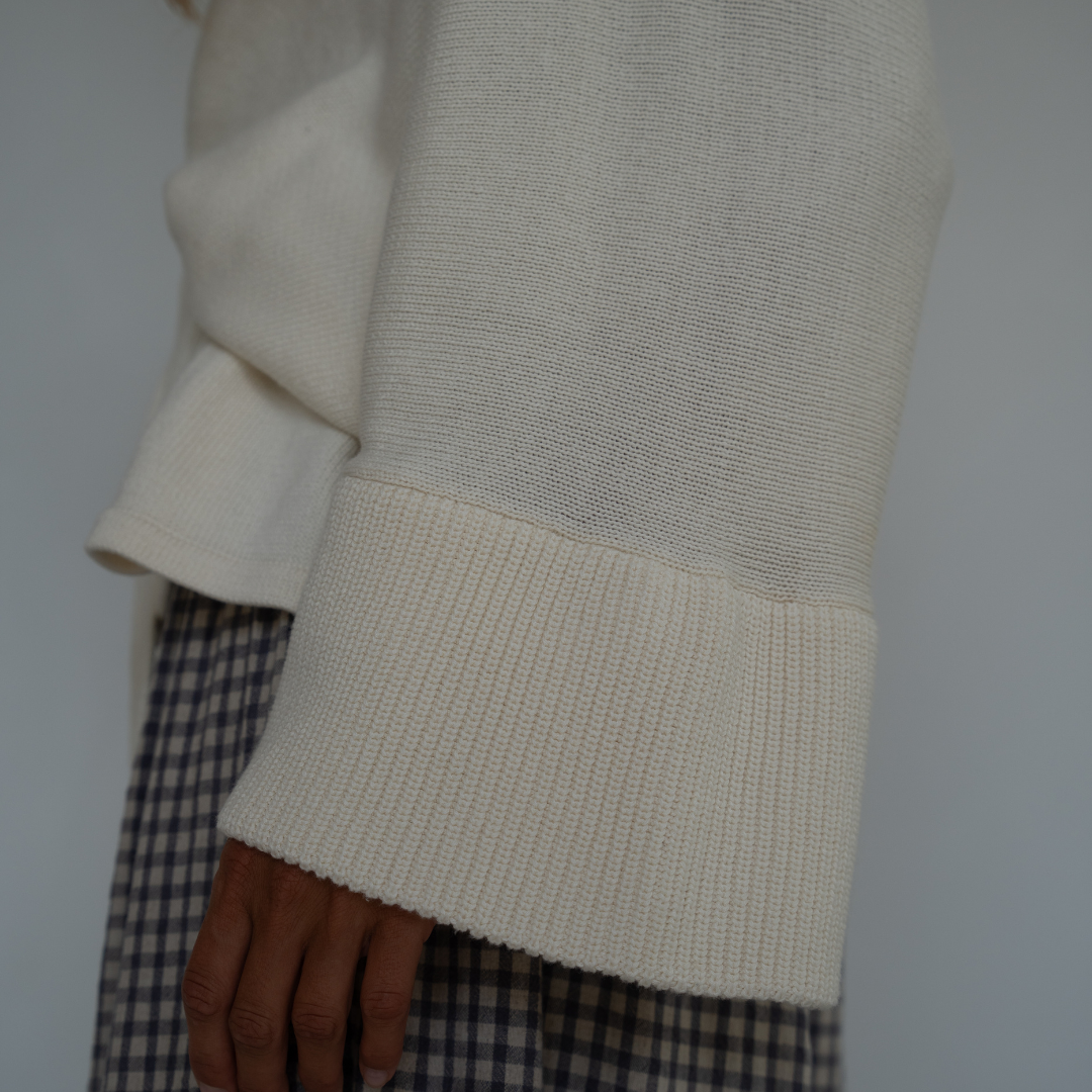MARK - CREAM Knit Wrap Cardigan