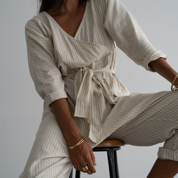 AD - Organic Stripe Jumpsuit