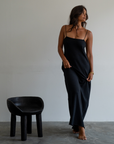 YVONNE - BLACK Knit Maxi