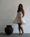 PIA MINI - NATURAL Linen Dress