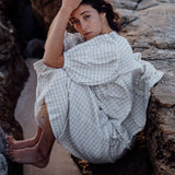 JULIAN - Black Check Blouse