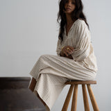 JULIAN - Ochre Check Blouse