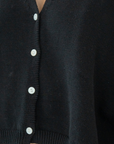 CELINE - BLACK Buttoned Knit Top