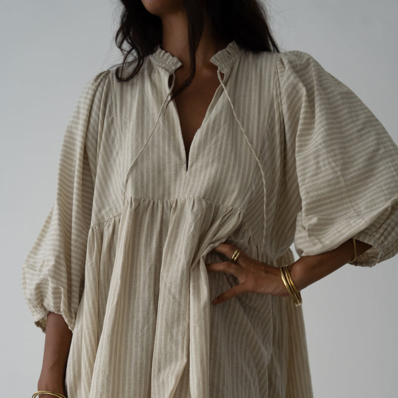 ALVA - Organic Stripe Dress