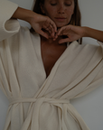 MARK - CREAM Knit Wrap Cardigan