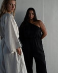 ATHENA - BLACK Linen Jumpsuit