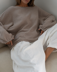 ADELINE - FAWN Knit Sweater