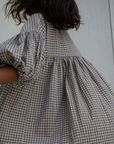 OTTALIE - Linen Gingham Dress