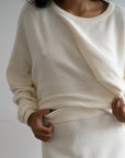 NIAS - CREAM Crop Sweater