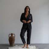YANG - BLACK Linen Jumpsuit