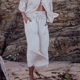 ATILLA - Black Check Cascade Pant