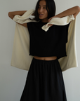 RAE - BLACK Linen Skirt
