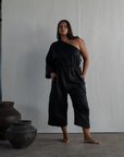 ATHENA - BLACK Linen Jumpsuit