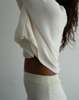 JUNO - CREAM Knit Mini Skirt