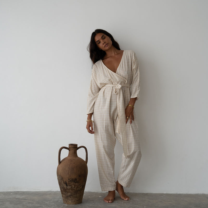 AD - OCHRE Check Jumpsuit