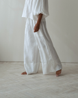 EZRA - White Linen Pant