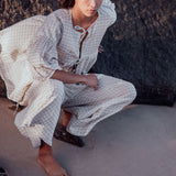 JULIAN - Black Check Blouse