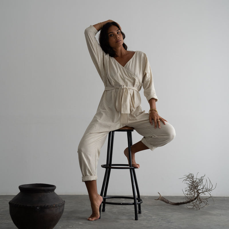 AD - Organic Stripe Jumpsuit