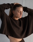 NIAS - CHOCOLATE Crop Sweater