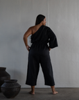 ATHENA - BLACK Linen Jumpsuit