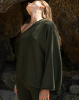 ZAZI - OLIVE Asem Knit Top