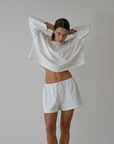 FRED - WHITE Jersey Short