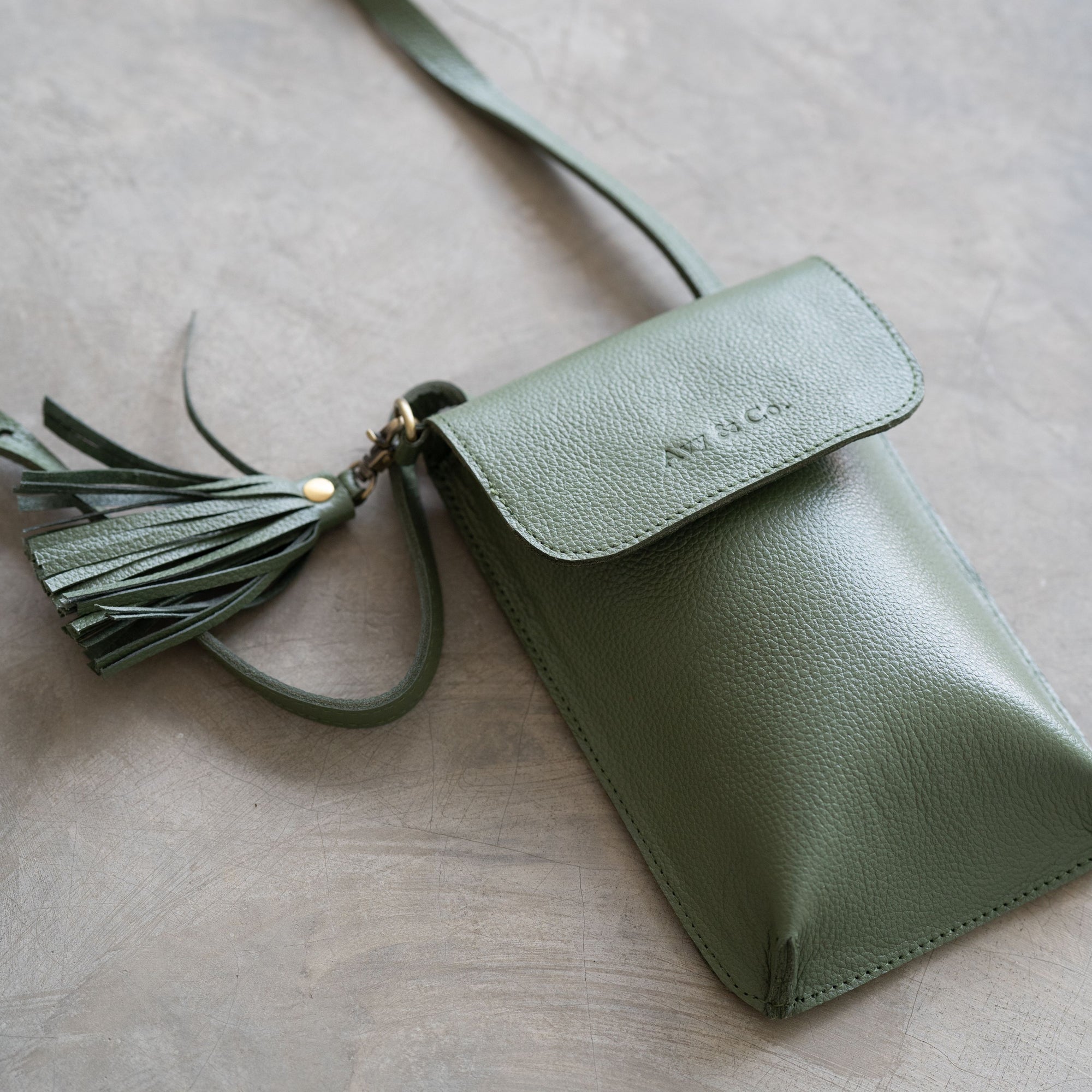 AGNES - HOLLY Green Pouch