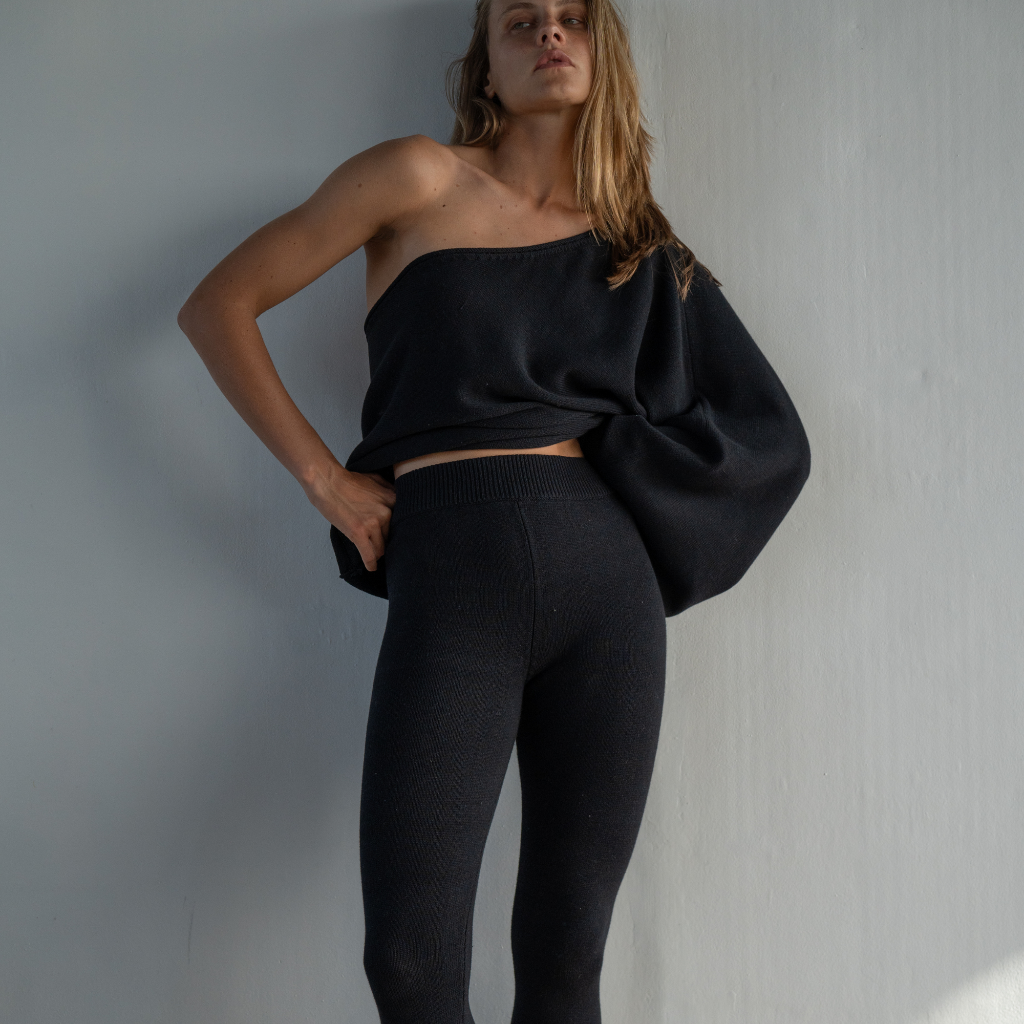 ZAZI - BLACK Asem Knit Top