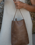 MINI BUCKET - Matte Caramel Tote