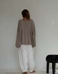 ADELINE - FAWN Knit Sweater