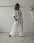 EZRA - White Linen Pant
