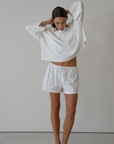 FRED - WHITE Jersey Short