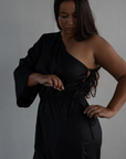 ATHENA - BLACK Linen Jumpsuit