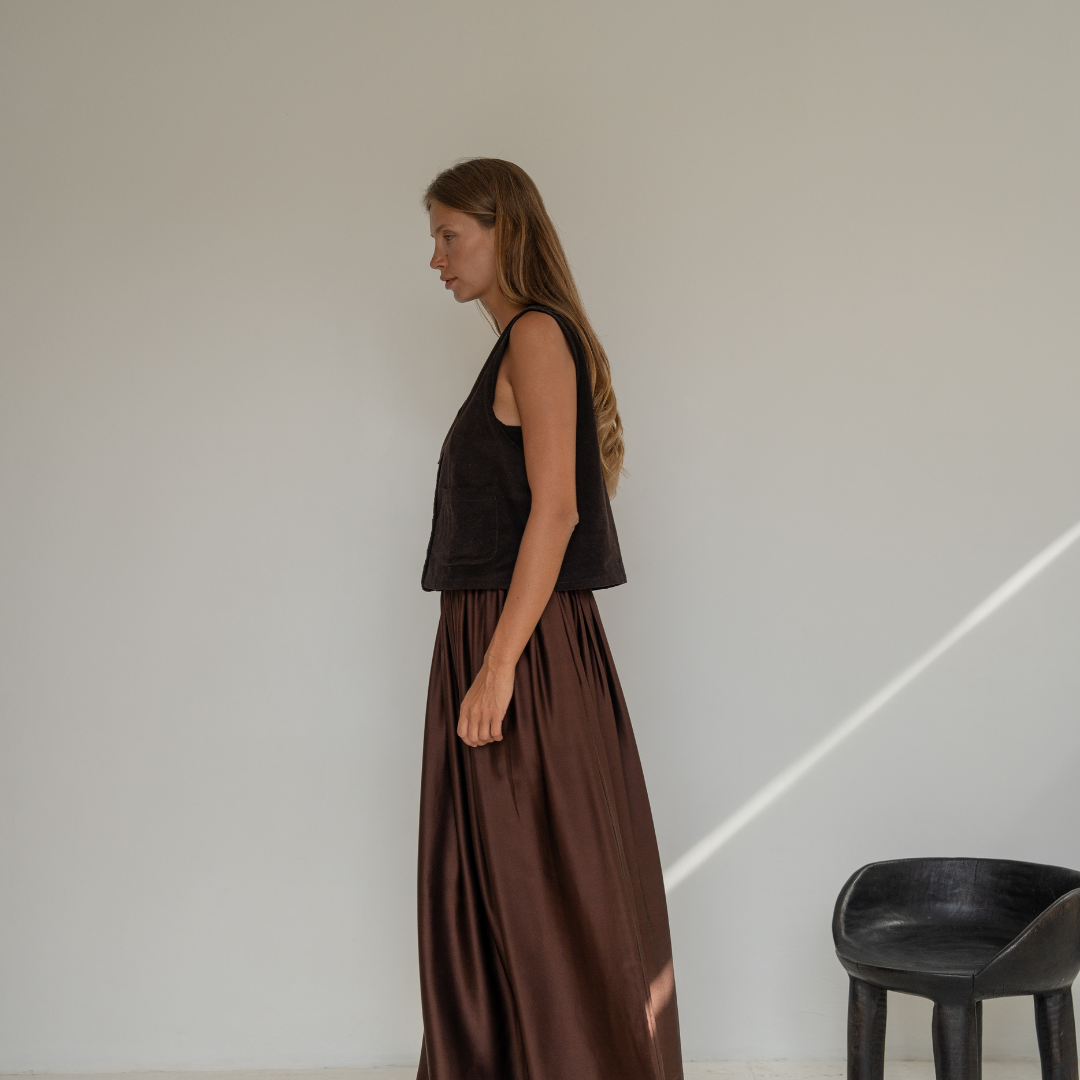 ANOUK - CHOCOLATE Corduroy Vest