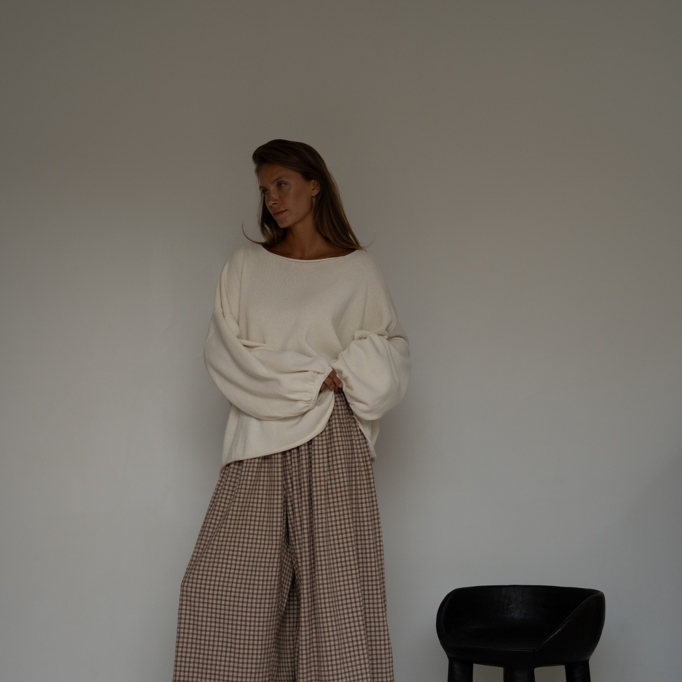 ADELINE - Cream Knit Sweater