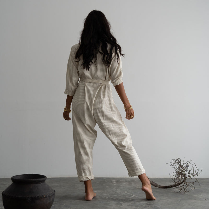 AD - Organic Stripe Jumpsuit