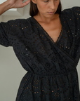 FLORENCE - BLACK Broderie Dress