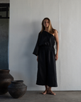 ATHENA - BLACK Linen Jumpsuit