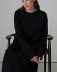 JANE - BLACK Jersey Dress