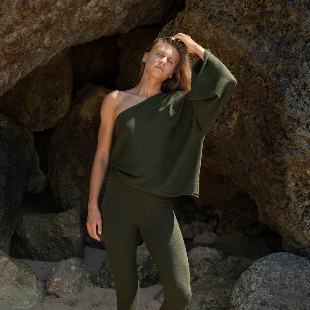 ZAZI - OLIVE Asem Knit Top