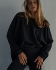 NIAMH - BLACK Oversized Knit Sweater