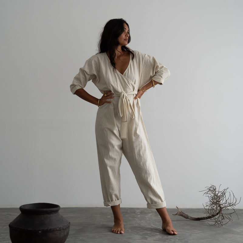 AD - Organic Stripe Jumpsuit