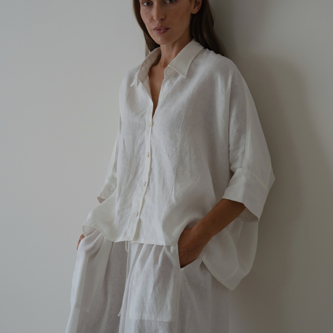 ELIZA - White Linen Shirt